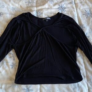Fashion Nova  Black Long Sleeve Top